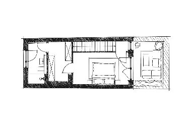 Grundrissbeispiel des 2. OG für Kinder im Alter der Grundschule